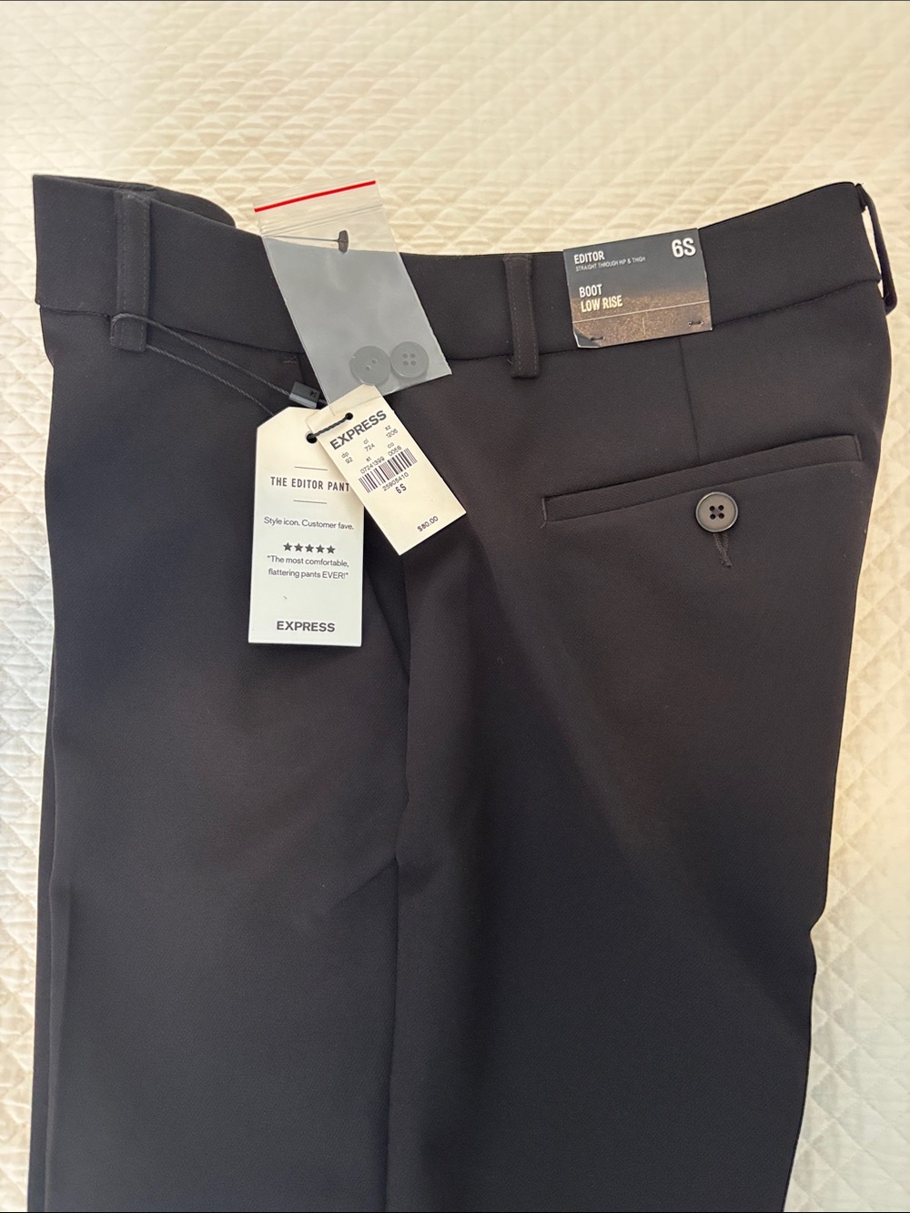 NWT Express Editor Bootcut, Low Rise Pants